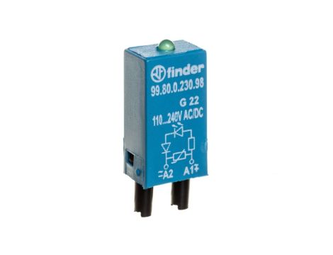 Moduł sygnalizacyjny LED zielony + warystor 110-240V AC/DC 99.80.0.230.98
