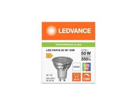 ZAR.LED 3,7W GU10 Ledvance Naturalna DIM (kąt świecenia 36 stopni)