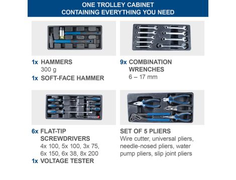 Wózek narzędziowy Scheppach TW1100 71 el. max 450kg - 4