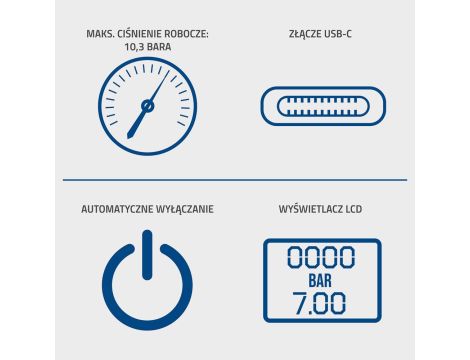 Kompaktowy kompresor akumulatorowy SCHEPPACH AC10/8V - 8