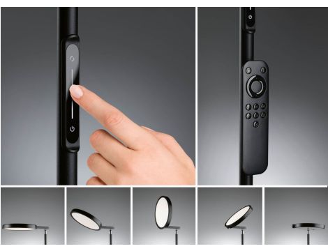 Lampa podłogowa ODILA LED DIM 2X10,4W 2X385lm lm 2700-6500K 230V czarny matowy  / metal - 3