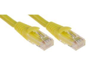 Kabel kategorii 6, Żółty, Wtyk RJ45/męski RJ45dł.: 3m, mat. koszulki: LSZH