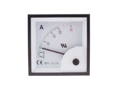 Amperomierz analogowy panelowy 20A AC -25C do +50C RS PRO