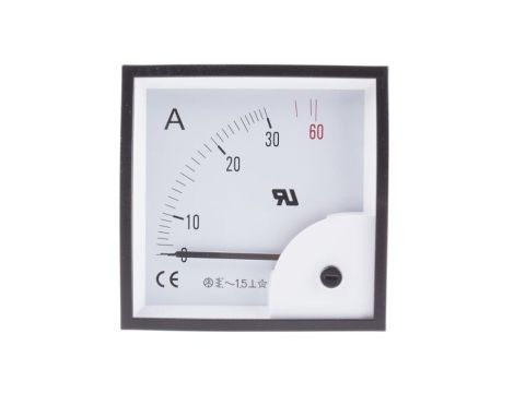Amperomierz analogowy panelowy 30A AC -25C do +50C RS PRO