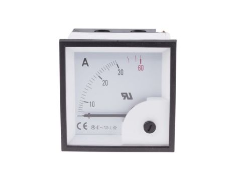 Amperomierz analogowy panelowy 30A AC -25C do +50C RS PRO