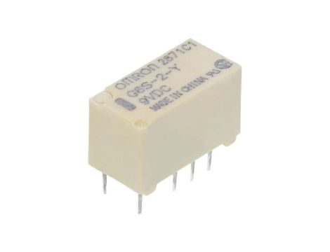 Przekaźnik elektromagnetyczny DPDT Ucewki 9VDC 0,5A/125VAC G6S-2-Y DC9