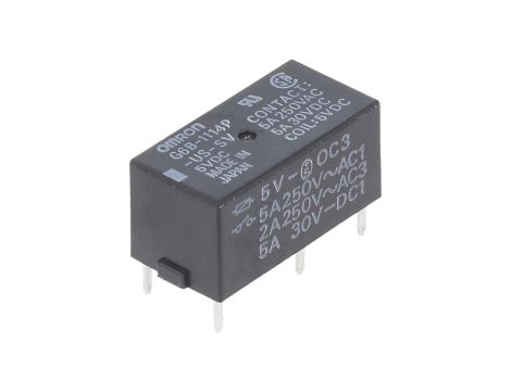 Przekaźnik elektromagnetyczny SPST-NO Ucewki 5VDC 5A/250VAC G6B-1114P-US-SV 5DC