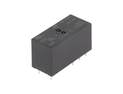 Przekaźnik elektromagnetyczny DPDT Ucewki: 48VDC 8A 8A/250VAC HF115F/048-2Z4B
