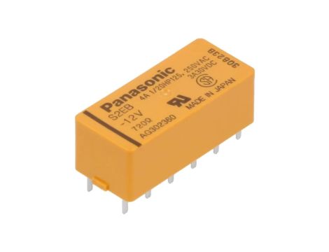 Przekaźnik elektromagnetyczny DPST-NO + DPST-NC Ucewki: 12VDC S2EB-12V