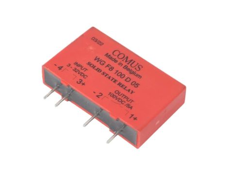 Przekaźnik półprzewodnikowy Uster: 3...32VDC Ister max: 25mA 5A WGF8-100D05