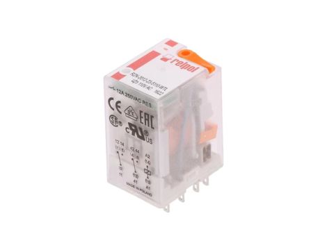 Przekaźnik: elektromagnetyczny DPDT Ucewki: 110VAC 12A/250VAC R2N-2012-23-5110-WTL