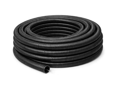 Rura instalacyjna giętka karbowana PVC UV odporna 750N RKPVCPUV750N 16/11 z pilotem /50m/