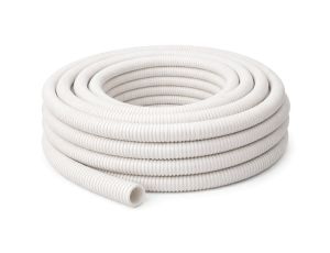 Rura osłonowa giętka karbowana bezhalogenowa RKLG-HF 20/16 320N biała 50mb