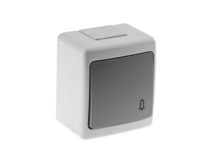 BETA Wyłącznik hermetyczny pojedynczy, dzwonkowy, szary, IP44 /D.3610WD/