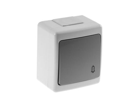 BETA Wyłącznik hermetyczny pojedynczy, dzwonkowy, szary, IP44 /D.3610WD/