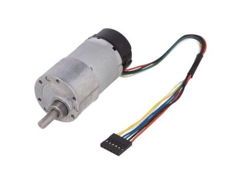 Silnik: DC z enkoderem, z przekładnią 12VDC 7A Oś: nacięcie D FIT0403