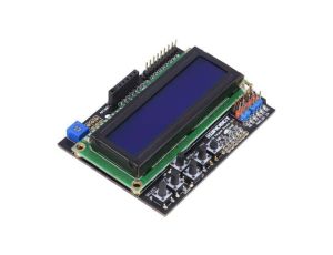 Wyświetlacz: LCD 16x2 niebieski LED Interfejs: GPIO DFR0009