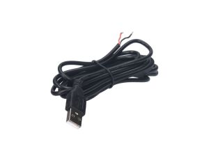 Wtyk USB z przewodem czarnym 250cm