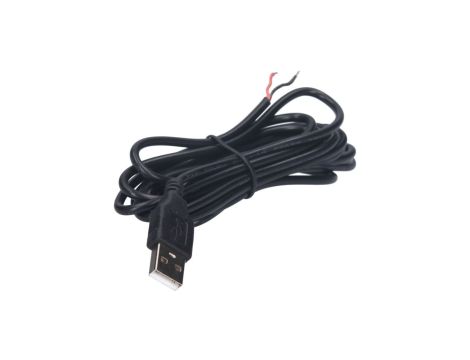 Wtyk USB z przewodem czarnym 250cm
