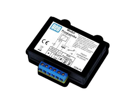 ACO CDN-PK Uniwersalny modu przekaźnika, podłączenie zwory.