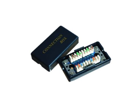 Łącznik natynkowy kabla UTP kat 5e, zaciskany nożem krosowniczym FU/FA-757K-C5E-BK