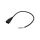 Kabel: 3x0,75mm2, IEC C14 męski, 0,5m, 10A LT-602 H05VV-F 3X0.75 BLK 0.5M END