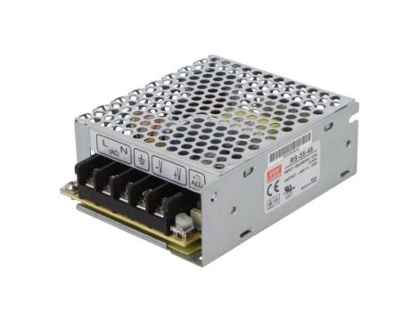 Zasilacz impulsowy do wbudowania modułowy 35W 48VDC 0,8A RS-35-48