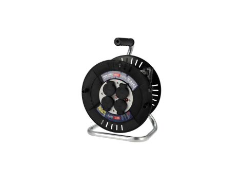 Przedłużacz bębnowy 4-gniazdowy SCHUKO IP44 czarny 31,5 mm 20 m 310.020.301 HOROZ