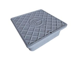 Puszka odgromowa uziomowa na złącze 170x170x55 RAL7001