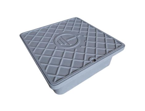 Puszka odgromowa uziomowa na złącze 170x170x55 RAL7001