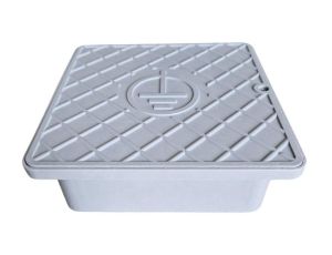 Puszka odgromowa uziomowa na złącze 170x170x55 RAL7035