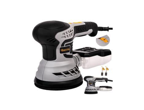Szlifierka Mimośrodowa Oscylacyjna Elektryczna 125mm Regulacja 16x Papier BESTEN BE0002871