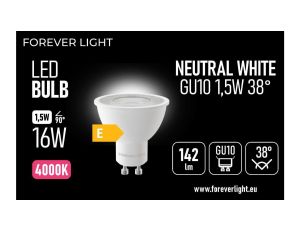 Żarówka LED GU10 38 1.5W 142lm 4000K klasa E Forever Light