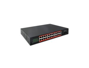 Qoltec Przełącznik sieciowy SWITCH Gigabit Ethernet 24x RJ45 2x SFP 1000 Mb/s