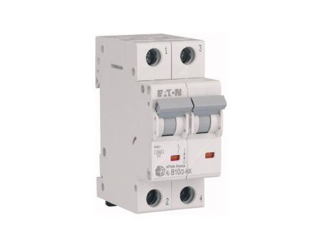 Wyłącznik nadprądowy S bezpiecznik 1-fazowy B10 (B 10A) 2-biegunowy 2P (230/400V AC) 2-modułowy EATON