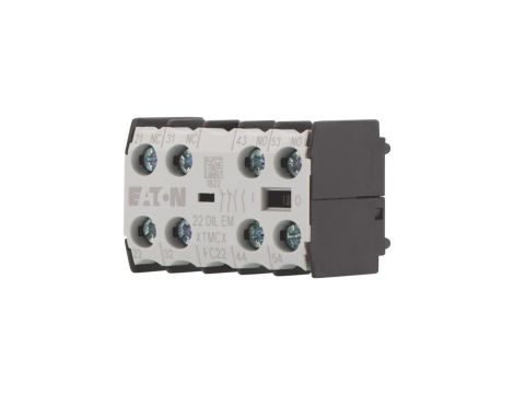 Styk pomocniczy zestyk 2NO + 2NC 4A czołowy do styczników mocy serii DILEM EATON 010112