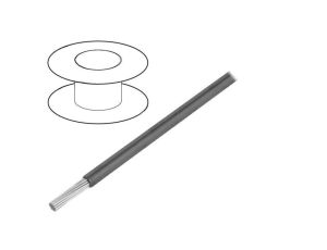 Przewód HookUp Wire linka Cu 28AWG PTFE ciemnoszary 250V 30,5m 2842/7 SL005