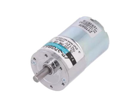 Silnik: DC z przekładnią 12VDC 2,19A Oś: nacięcie D 93obr./min FIT0492-B