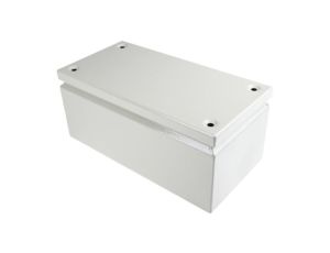 Puszka elektroinstalacyjna, 300 x 150 x 120mm, IP66, kolor RAL 7032, materiał Stal, RS PRO