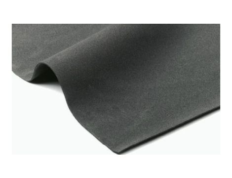 Arkusz gumy, Czarny, 122kg/m, 1m x 2m x 20mm, , samoprzylepny, RS PRO