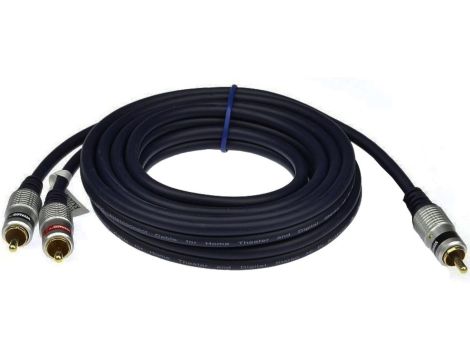 VITALCO RKD180 Kabel Audio do Subwoofera 1x RCA Cinch (wtyk) / 2x RCA Cinch (wtyk) 3m