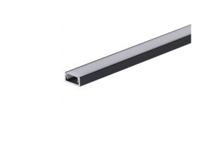 Profil led Basic 1m czarny z osłoną mleczną MLF