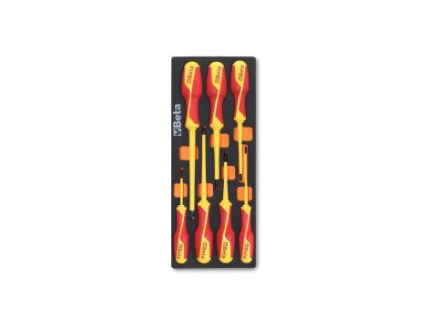 Komplet 7 wkrętaków w miękkim wkładzie profilowanym