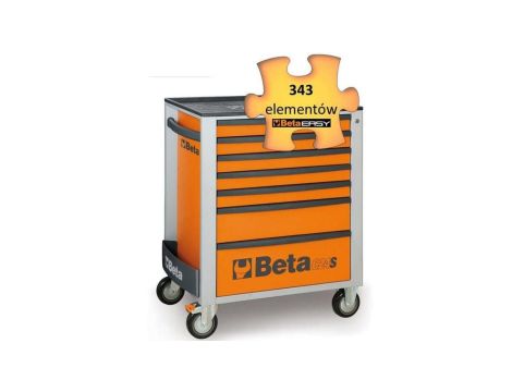 Wózek narzędziowy z 7 szufladami pomar. c24eh7o+343 narzędzi