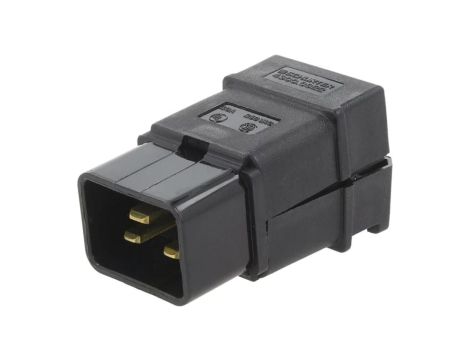 Złącze zasilające AC wtyk męskie 20A 250VAC C20 (I) -2570C 4300.0922