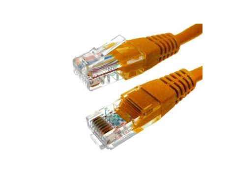 Kabel patchcord UTP5 0,5m pomarańczowy