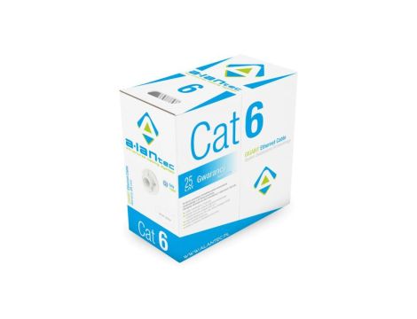 Kabel U/UTP typu linka kat.6 PVC 4x2x26/7AWG 305m szara ALANTEC - ALANTEC