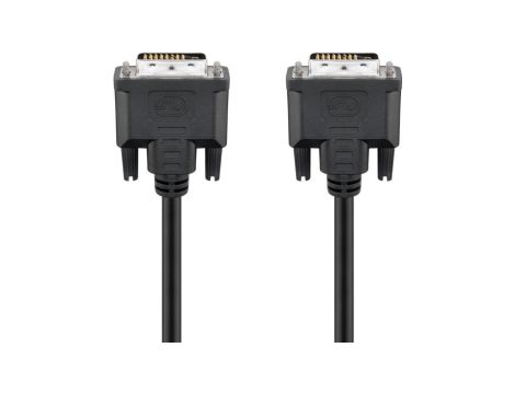 Kabel DVI-D Full HD Dual Link, nikiel - Długość kabla 5 m