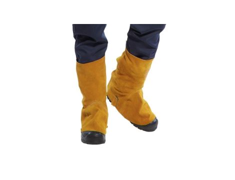 Skórzany ochronnik obuwia dla spawacza