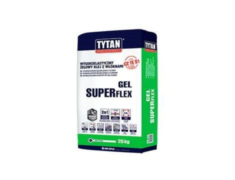 Klej żelowy z włóknami wysokoelastyczny superflex 25kg